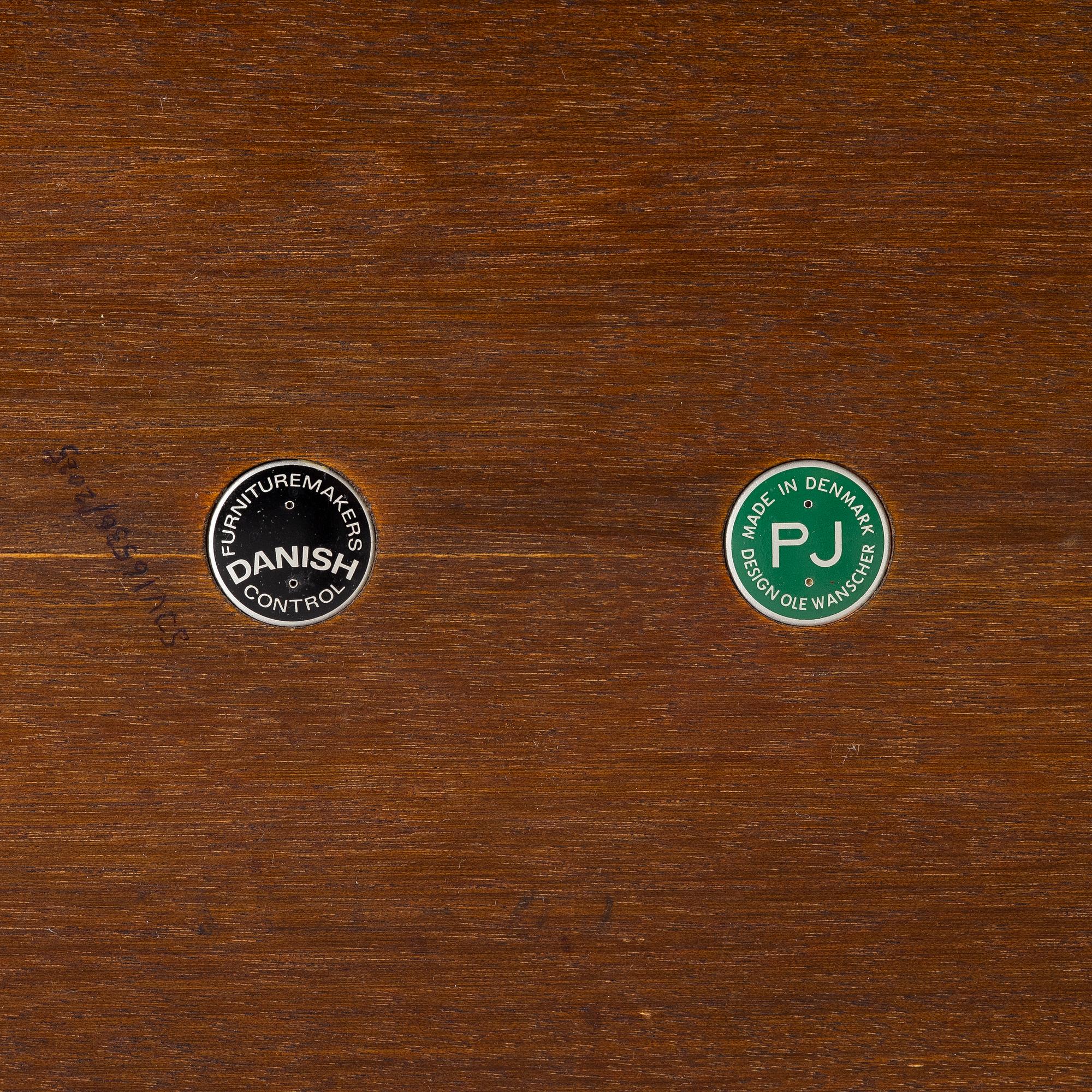 Ole Wanscher, a coffee table, Poul Jeppesens Mobelfabrik, Denmark, 1960s.