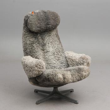SNURRFÅTÖLJ "Contourette Roto", Alf Svensson för Dux. 1960/70-tal.