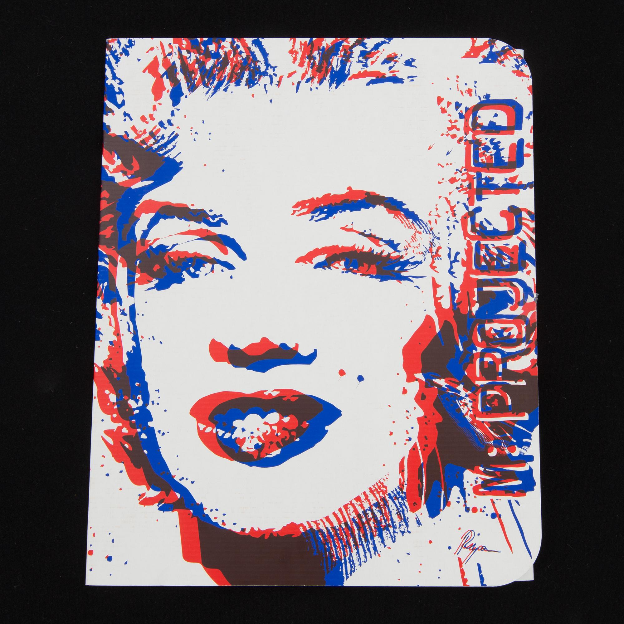 RICHARD RYAN, portfolio, "M: Projected", med 7 st screentryck, onumrerad upplaga om 99 st.