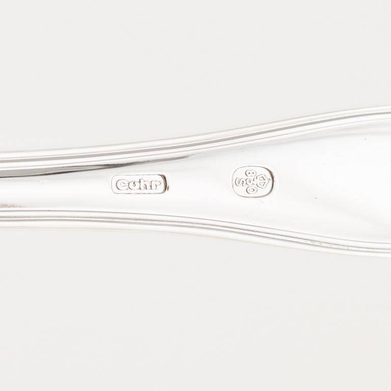 A Danish Silver Cutlery, 'Old Danish', Cohr, with Swedish import mark (73 pieces).