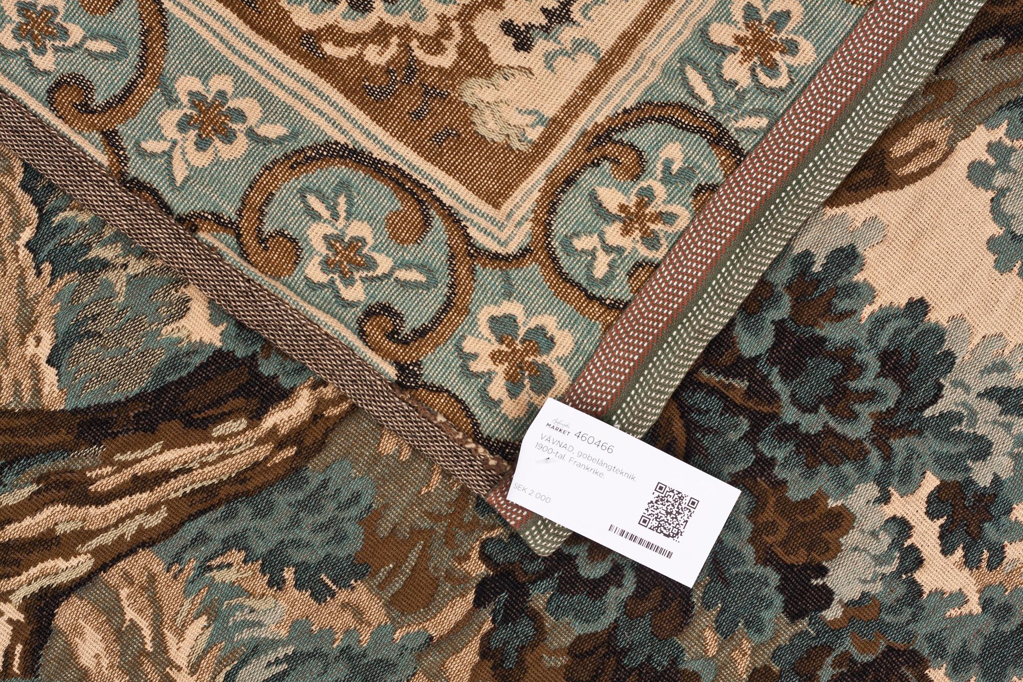 VÄVNAD, gobelängteknik. 1900-tal. Frankrike.