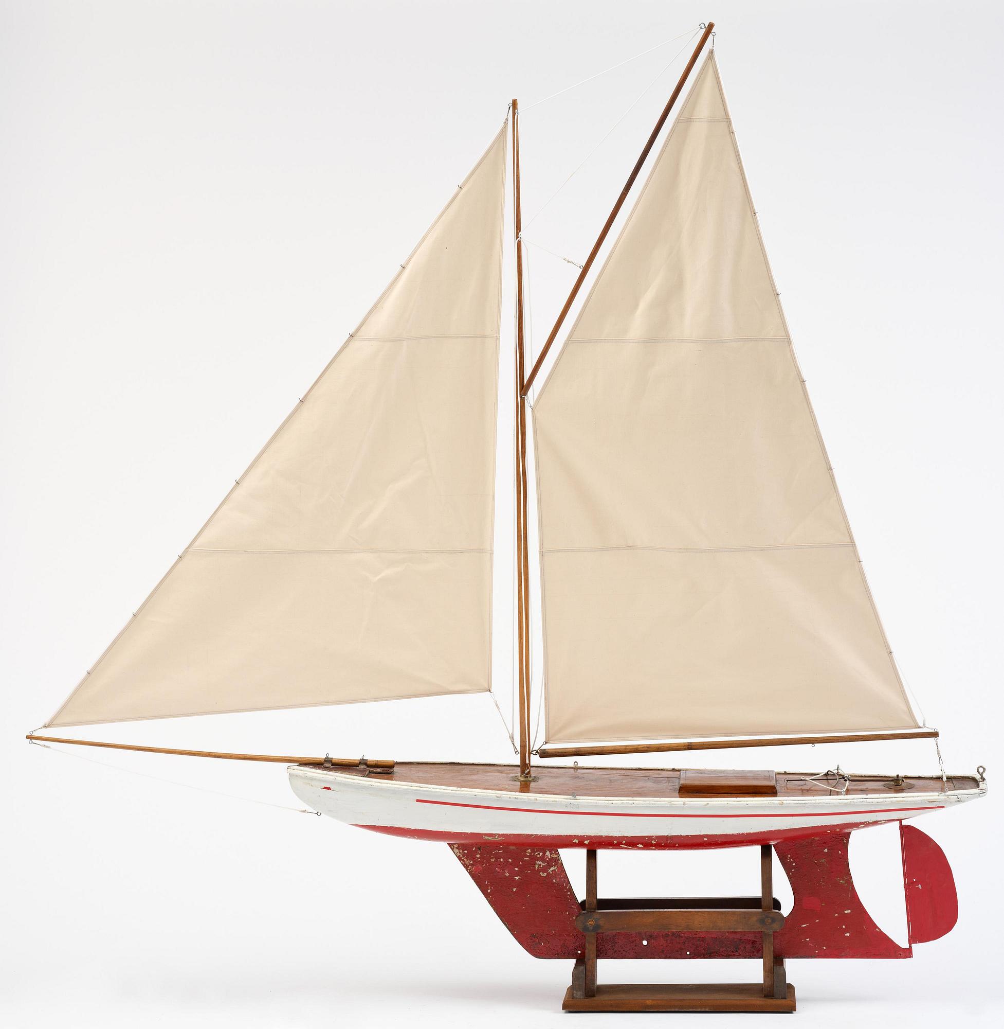 An English model ship, circa 1900.
