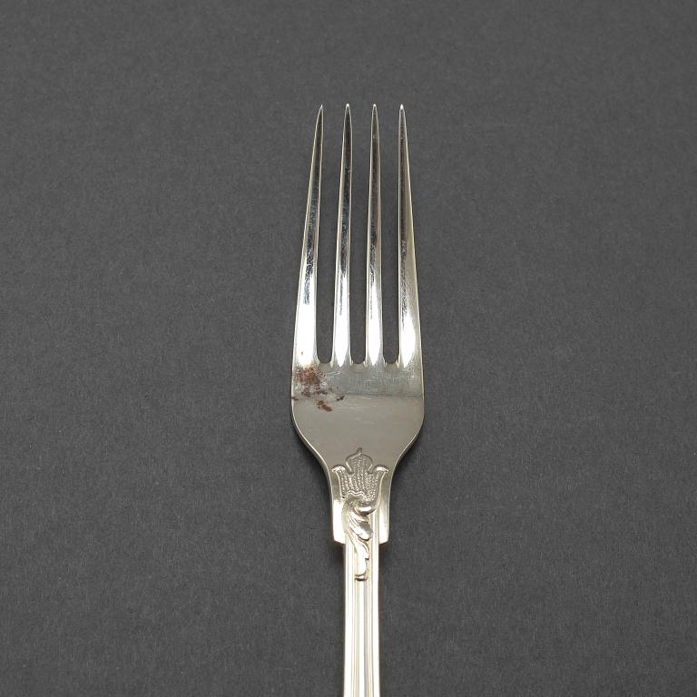A set of silverware of 66 pcs with Swedish import markings.