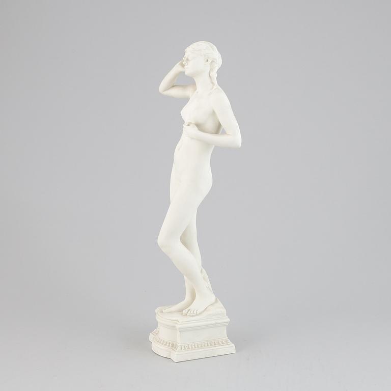 Per Hasselberg, after, sculpture, parian. Stamp signed.