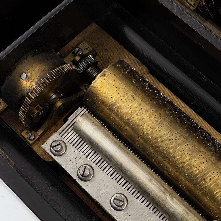 A musical box, Ste. Croix, Schweiz, late 19th Century.