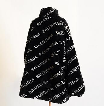 Balenciaga, coat, "Faux Fur Coat", size 38.
