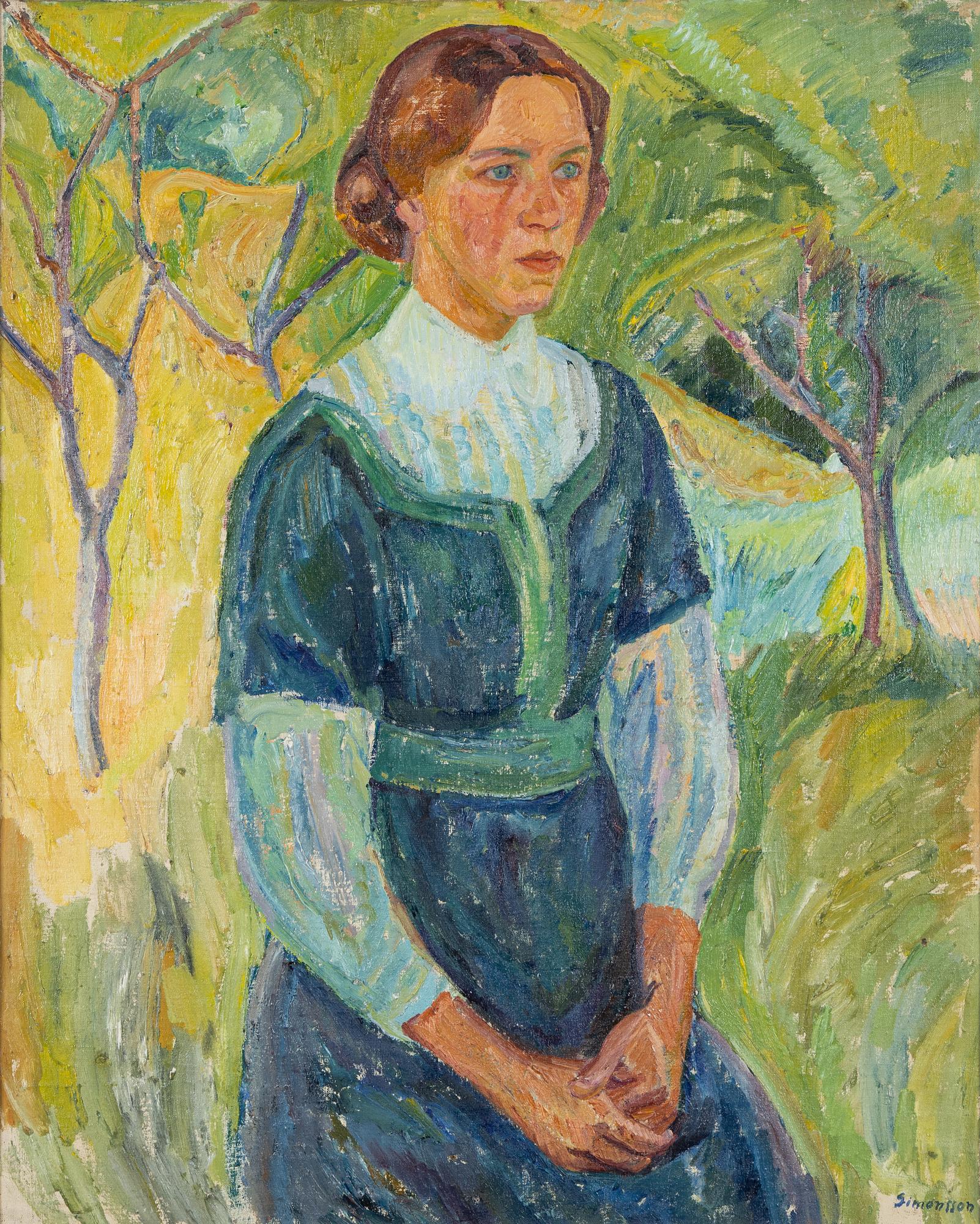 Birger Simonsson, olja på duk, signerad.