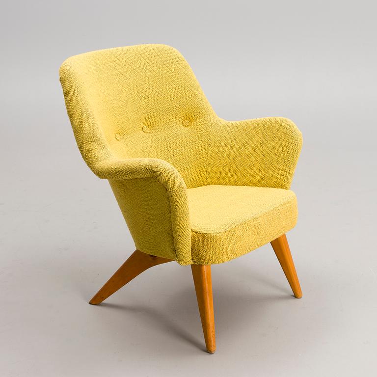 CARL GUSTAF HIORT AF ORNÄS, fåtölj,  "Pedro", tillverkare Hiort Tuote Puunveisto Oy - Träsnideri Ab, 1900-talets mitt.