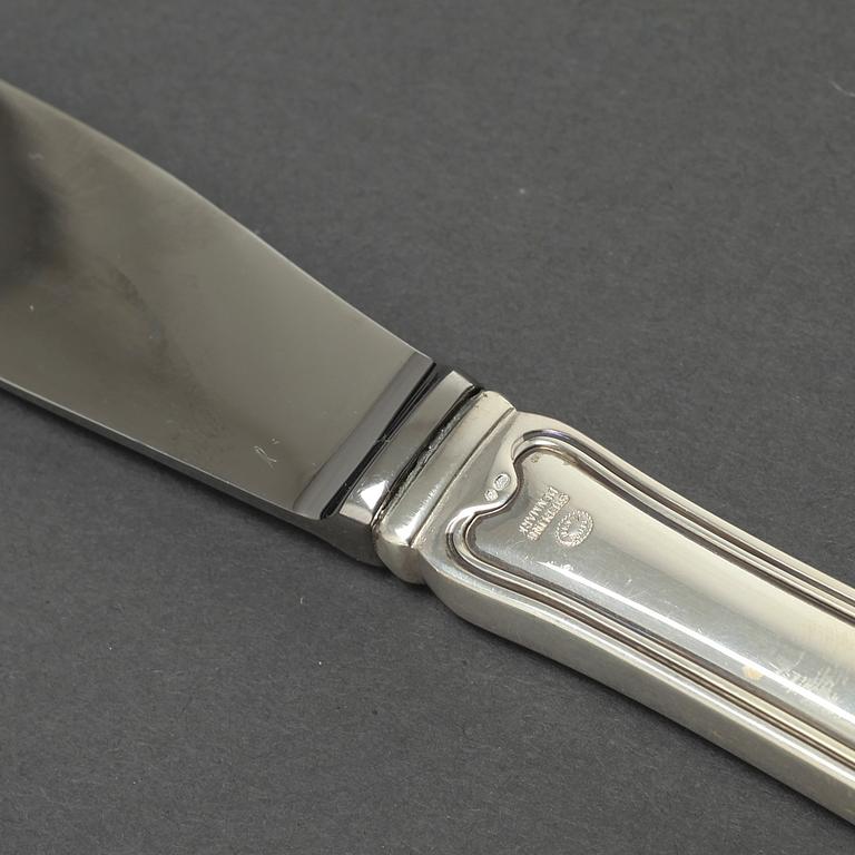 BESTICKSUPPSÄTTNING,  49 delar, silver, "Gammal Dansk", Georg Jensen, Danmark, 1900-talets andra hälft.