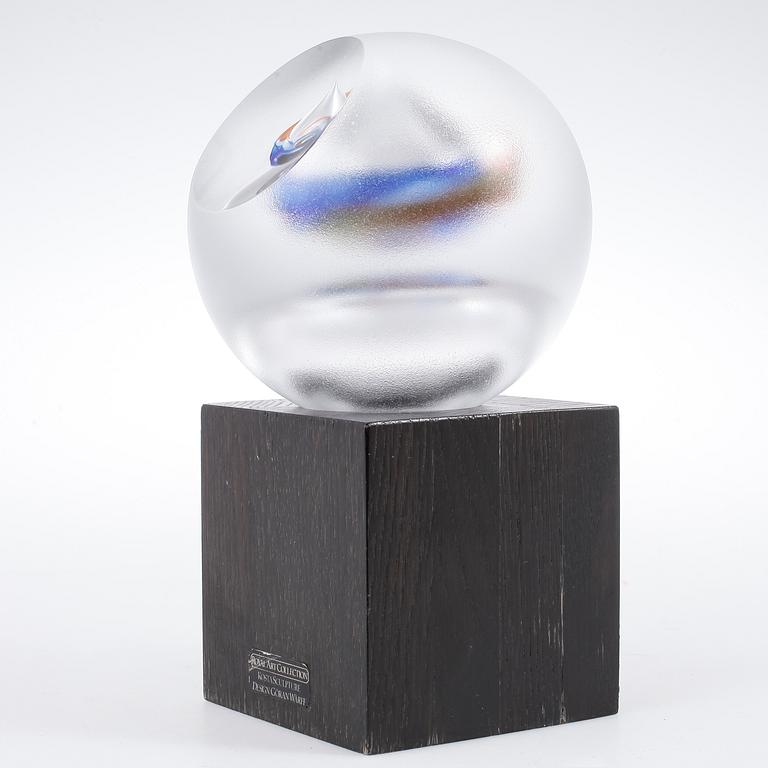 GÖRAN WÄRFF, skulptur, glas, Kosta.