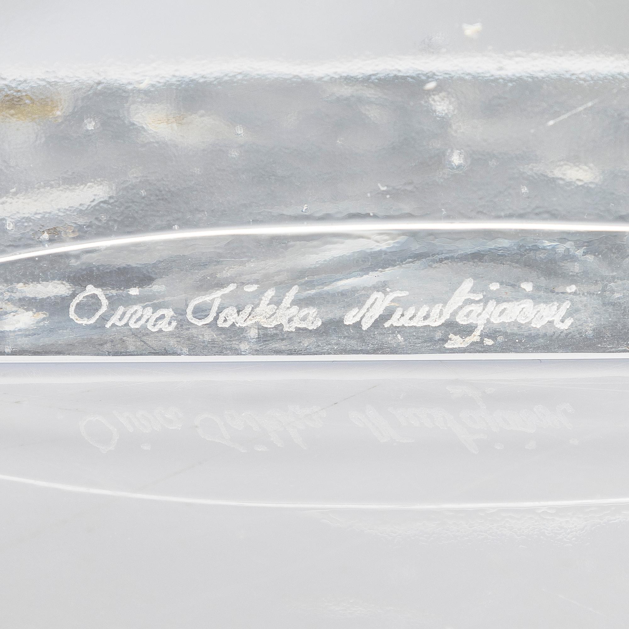 Oiva Toikka, A tablelamp for Iittala, signed Oiva Toikka Nuutajärvi.