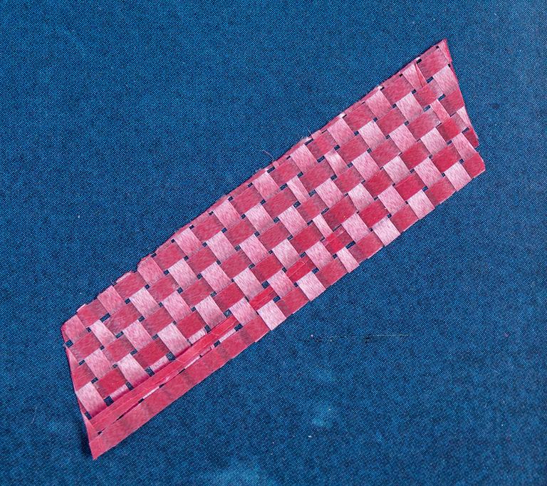 Christo & Jeanne-Claude, offset in colours with textile application, signed.