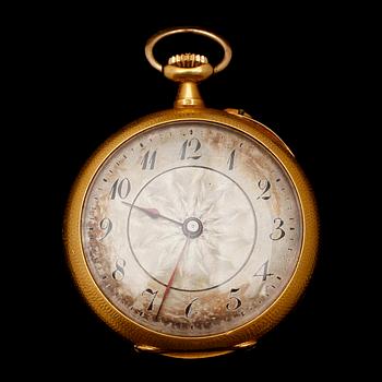 FICKUR, 18 k guld, sekelskiftet 1900.