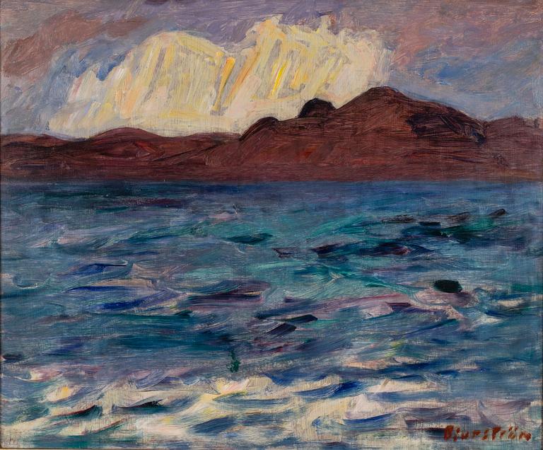 Tor Bjurström, oil on canvas, signed, also signed and dated -44 verso.