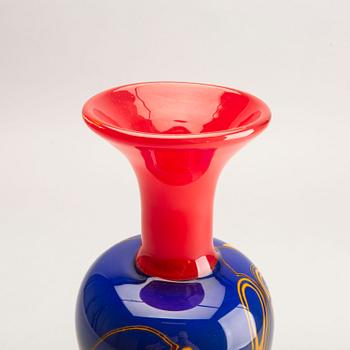 Elna Melusine Jolom, a signed and dated graal glass vase 2014.