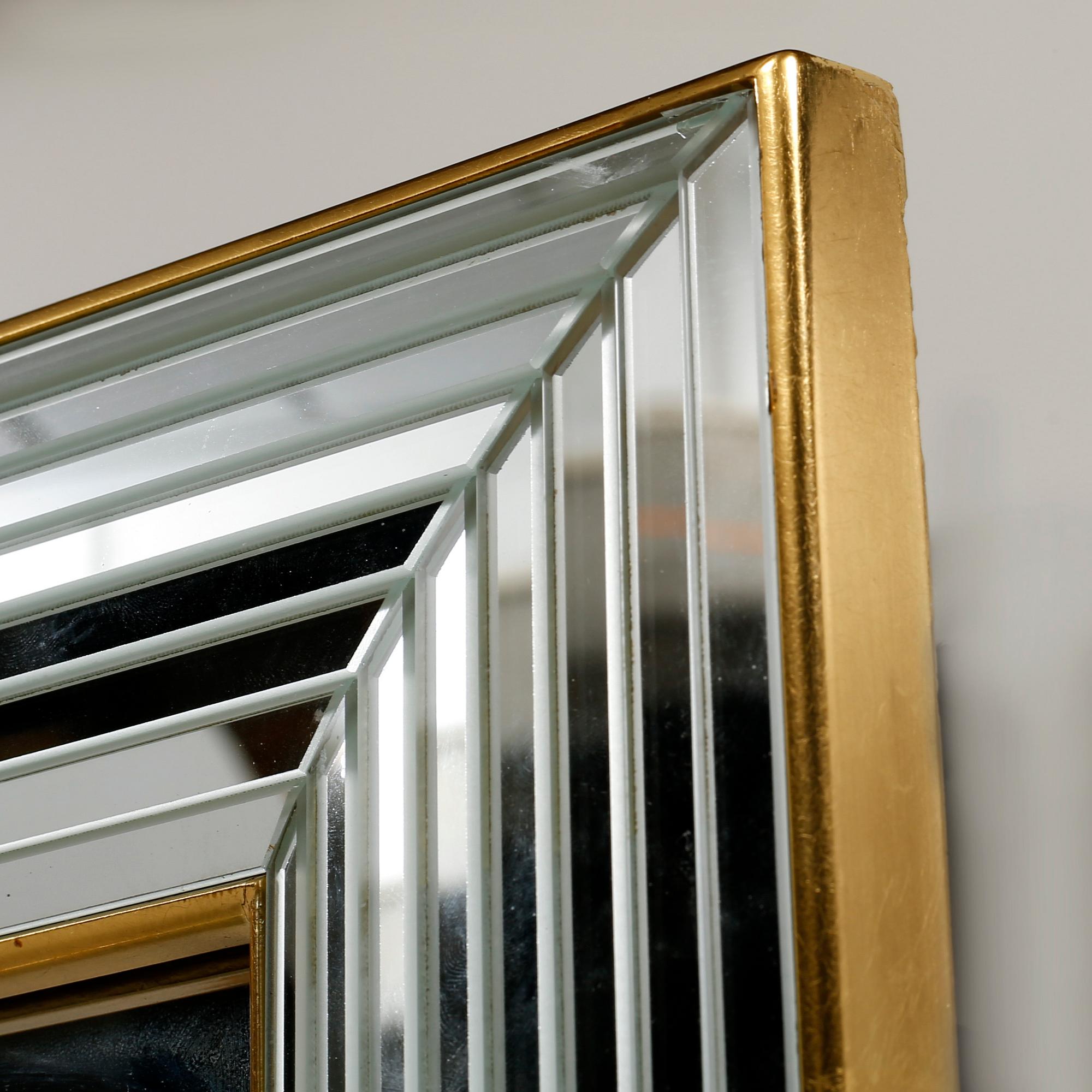 A late 20th century mirror and console table by Deknudt, Belgium.