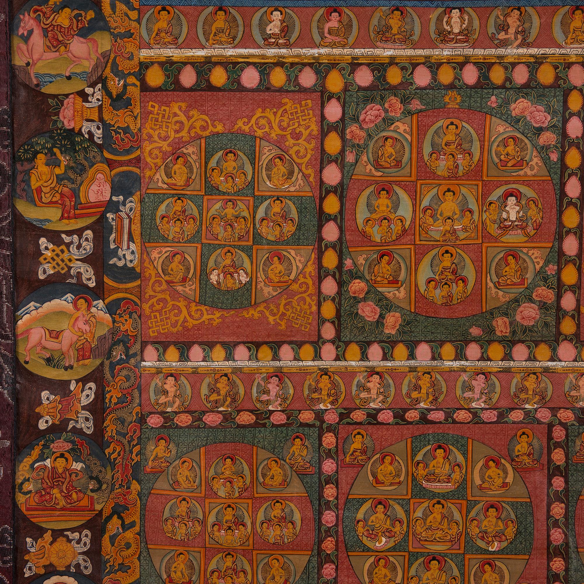 THANGKA, textil, 1900-talets mitt.