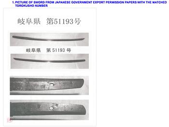 JAPANSKT SVÄRD, stål, sign Munemitsu, period Muromachi/ Momoyama (1392-1615).