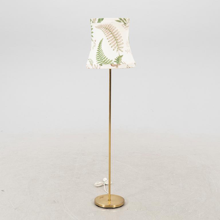 A Danish ABO brass floor lamp later part of the 20th century.