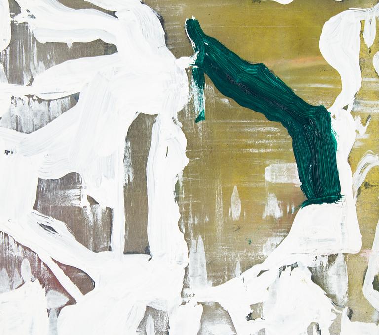 Johan Scott, oil on plexi, 4 parts, signed Johan Scott and dated -99 verso.