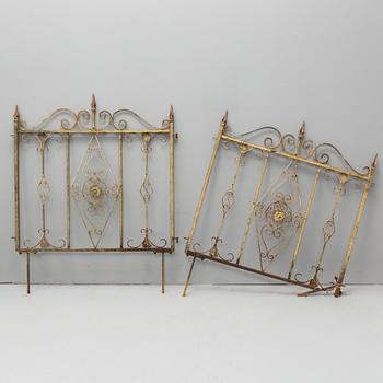 SMIDESGALLER, troligen till balkong eller terrass, 8 delar, omkring 1900.