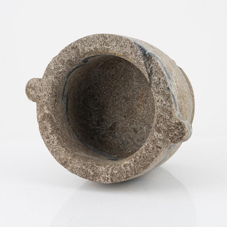 An apothecary mortar, 19th Century.
