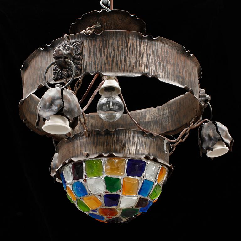 TAKLAMPA, jugendstil, 1900-talets första hälft samt andra hälft.