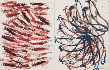 FERNANDEZ ARMAN, mapp med 5 färglitografier, signerade och numrerade 235/250.