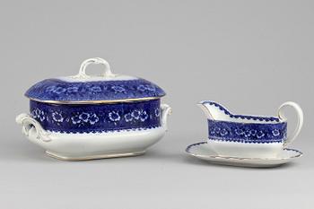 MATSERVIS, 49 delar, flintgods, "Yesso", Gustavsberg.