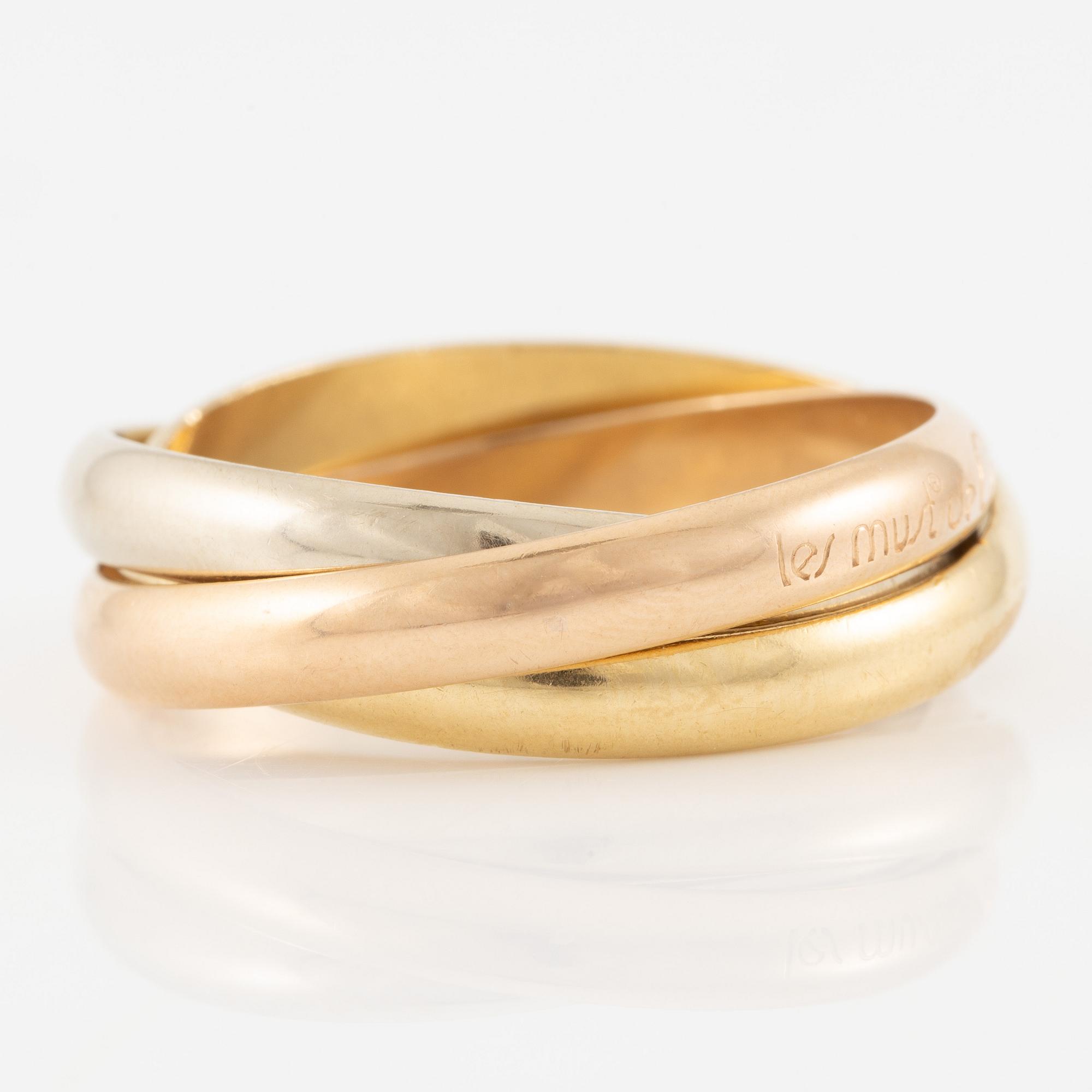 Cartier ring "Trinity" 18K guld.