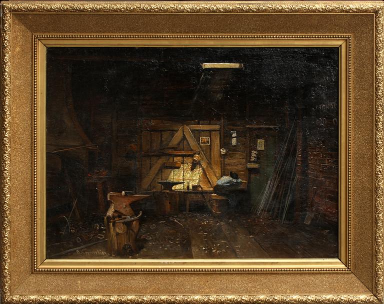 OLOF HERMELIN, olja på duk, sign.