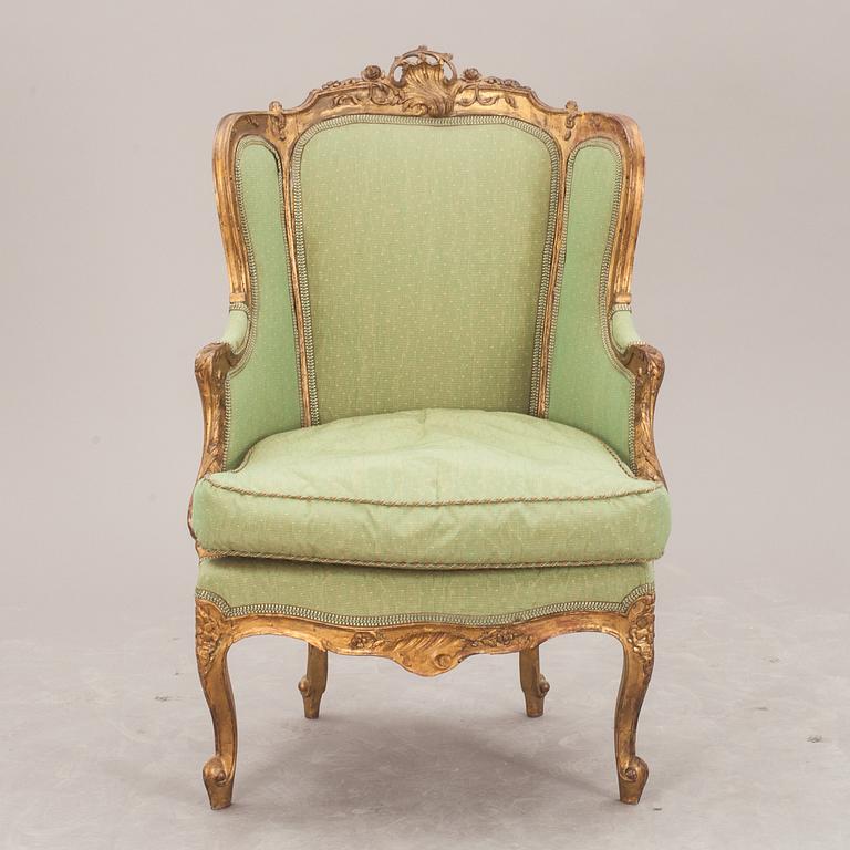 BERGÈRE, Louis XV-stil, omkring 1900.