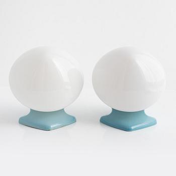 Stig Carlsson, a pair of bathroom lamps, model 6030, from the 'Stil' series, IFÖ, 1960s.