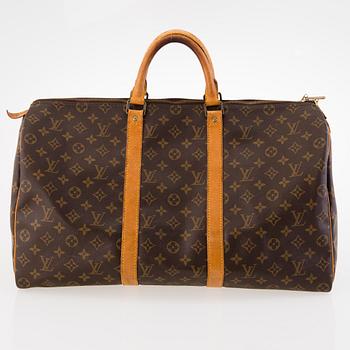 LOUIS VUITTON, "Keepall 50", WEEKENDBAG / VÄSKA.