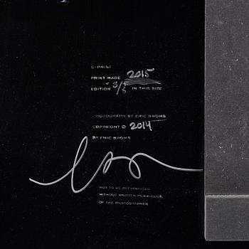 Eric Broms, photo mounted on glas, signed 3/6 verso.