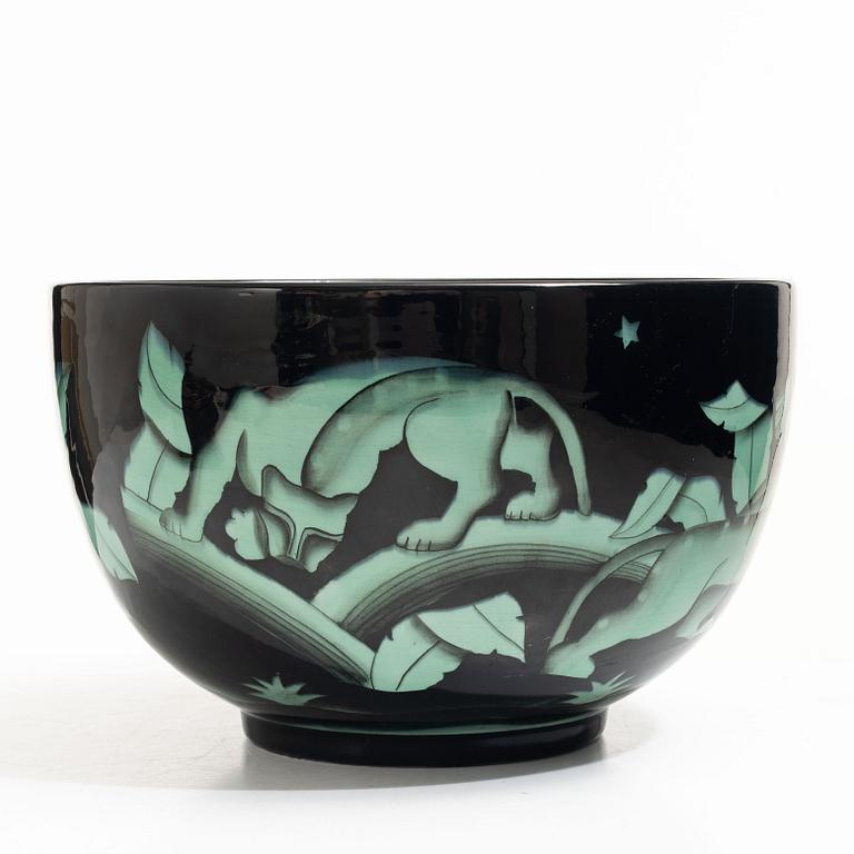 Ilse Claesson, a creamware punch bowl, Rörstrand.