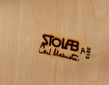 KARMSTOLAR, ett par, "Lilla Åland", Carl Malmsten, Stolab, 2013, formgiven 1939.