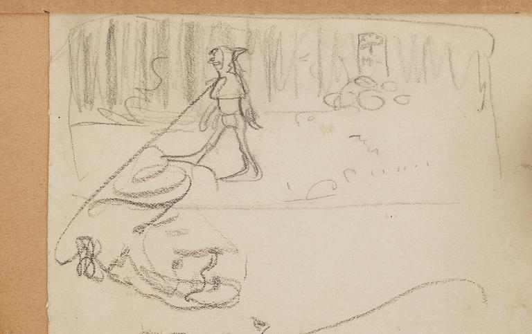 John Bauer, Figurkomposition.