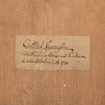 Bord, av Gottlieb Iwersson (mästare i Stockholm 1778-1813), signerat och daterat 1781, Gustavianskt.