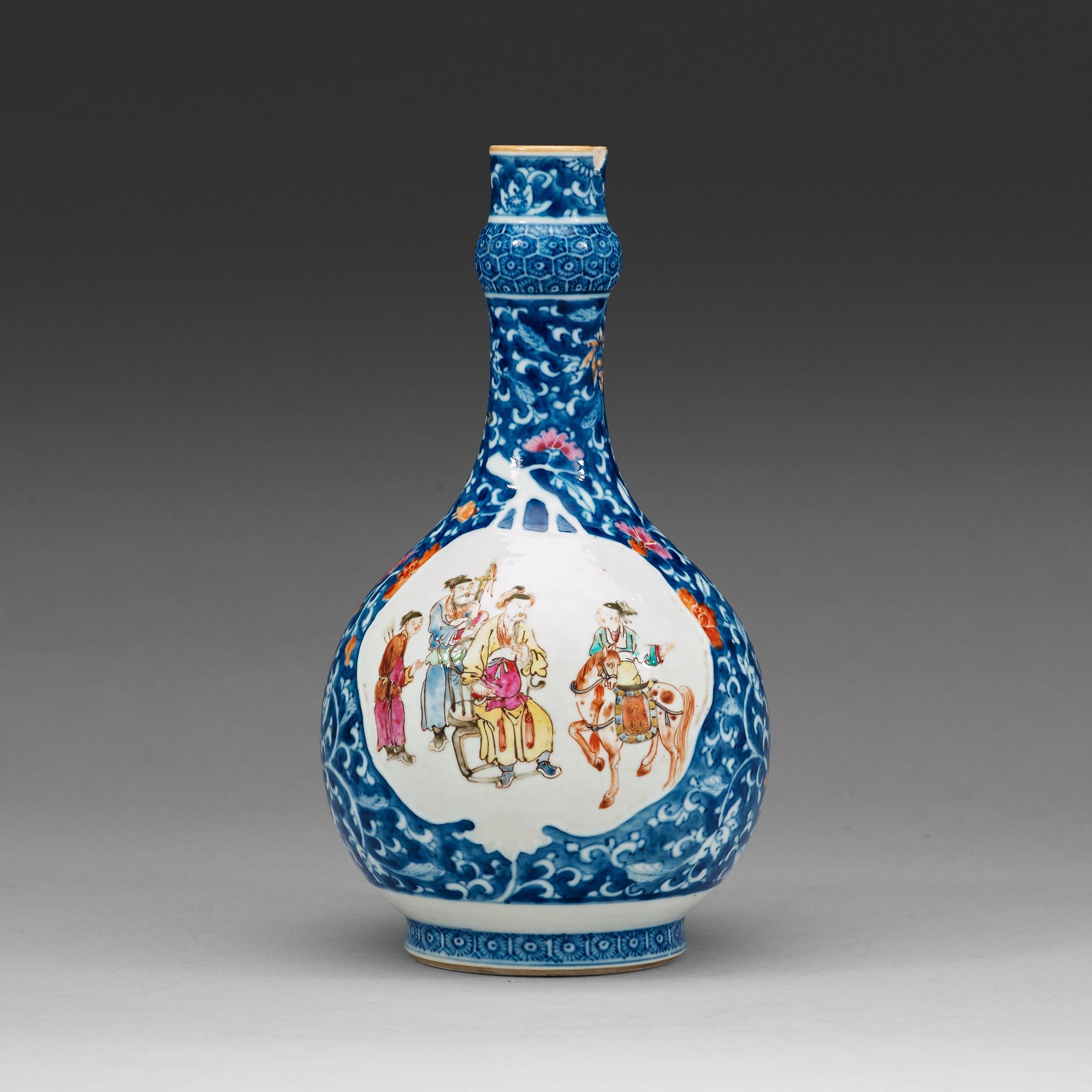 A famille rose vase, Qing dynasty, Qianlong (1736-95).