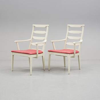 CARL MALMSTEN, karmstolar, ett par, 1900-talets andra hälft.