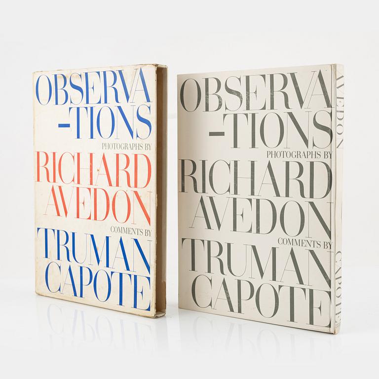 Richard Avedon, fotobok, "Observations, photographs by Richard Avedon, comments by Truman Capote".