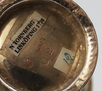 BÄGARE, silver, Nils Tornberg Linköping 1798.