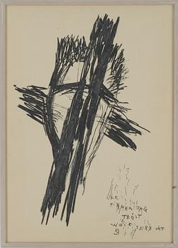 RAGNAR JOHANSSON, 2 st, teckningar, monogramsignerade.