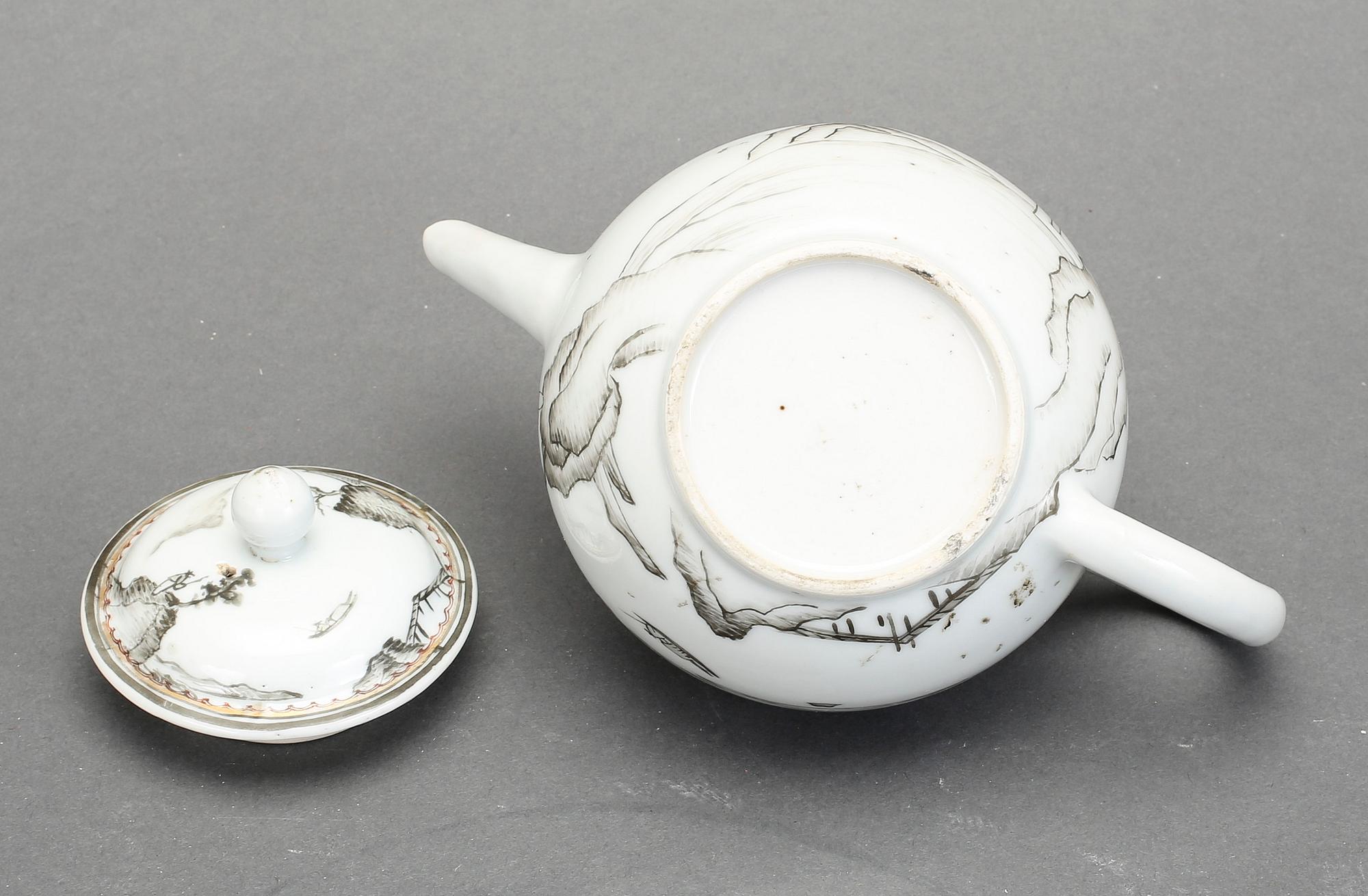 TEKANNA, porslin. Kina, Chien-Lung (1736-1795).