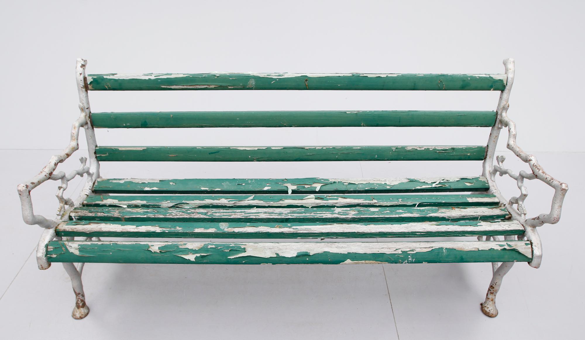 TRÄDGÅRDSSOFFA, gjutjärn, 1900-talets första hälft.