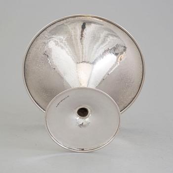 A Swedish Art Nouveau silver trumpet vase, maker's mark Emil O Möller, Malmö, 1925.