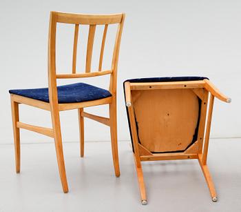 MATSALSMÖBEL, 7 delar, "Talavid", Carl Malmsten, Waggeryds, 1900-talets andra hälft.