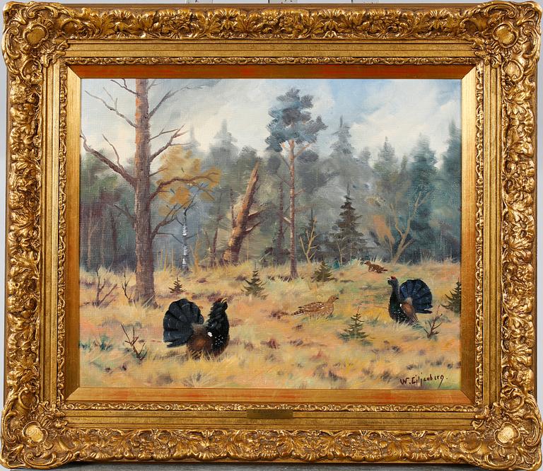 WALTER LILJENBERG, oil on canvas, signed.