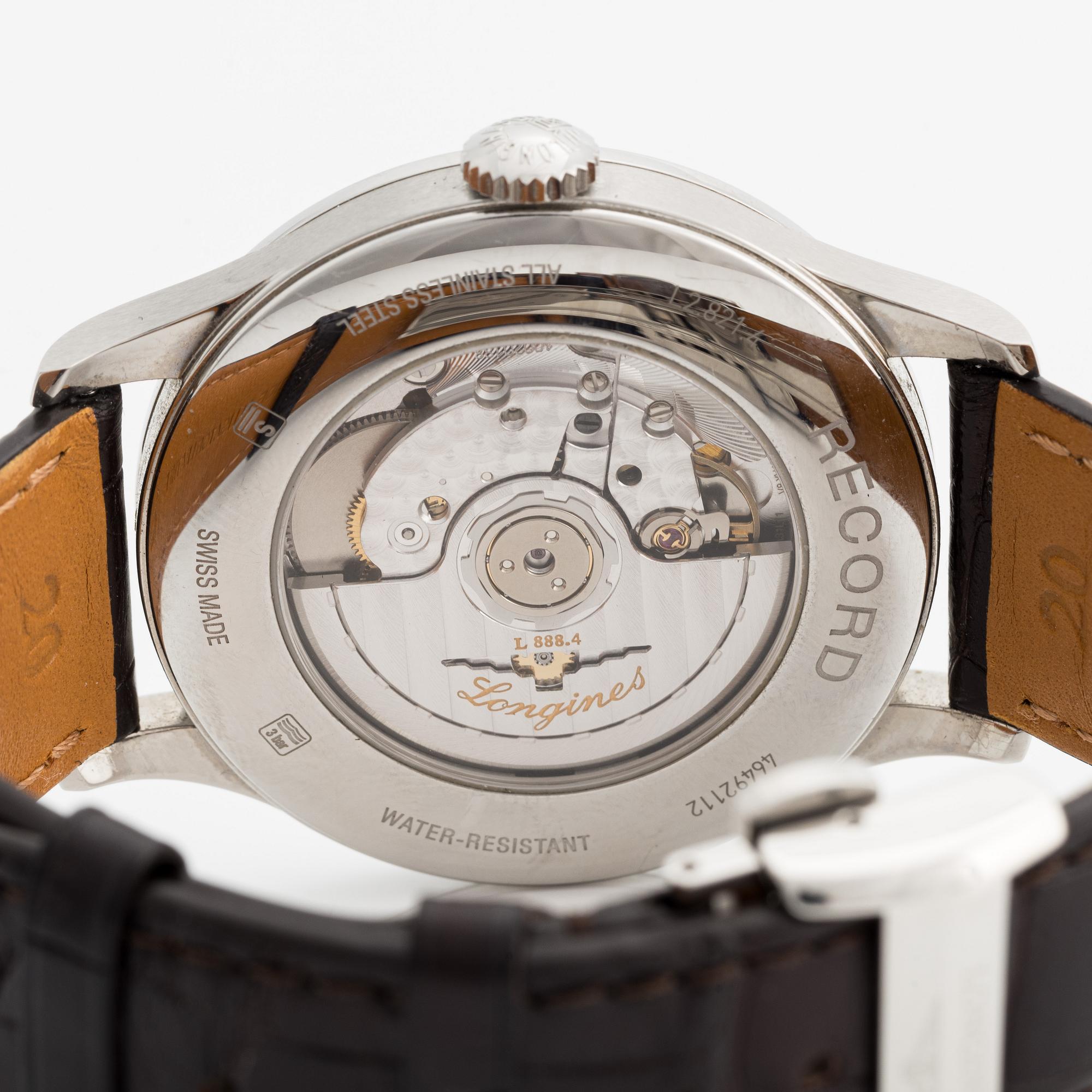 Longines, Record, wristwatch, 40 mm.